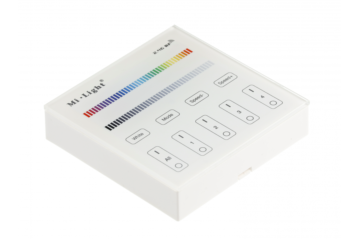 Touch panel for radio controller RGBW, 4-zone