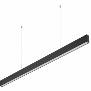 LED linear luminaire LIVIA, 40 W, 3600 lm, 4000K, IP20, 100°, 120 cm, black