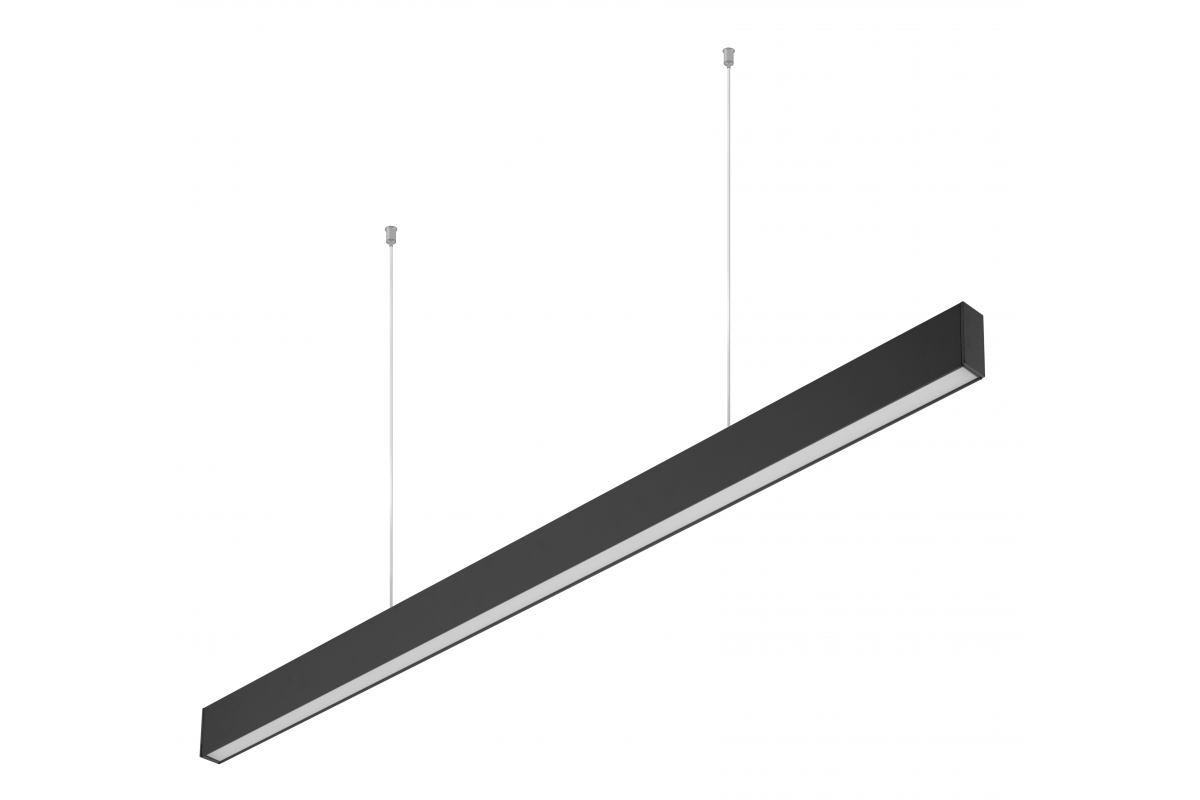 LED linear luminaire LIVIA, 40 W, 3600 lm, 4000K, IP20, 100°, 120 cm, black
