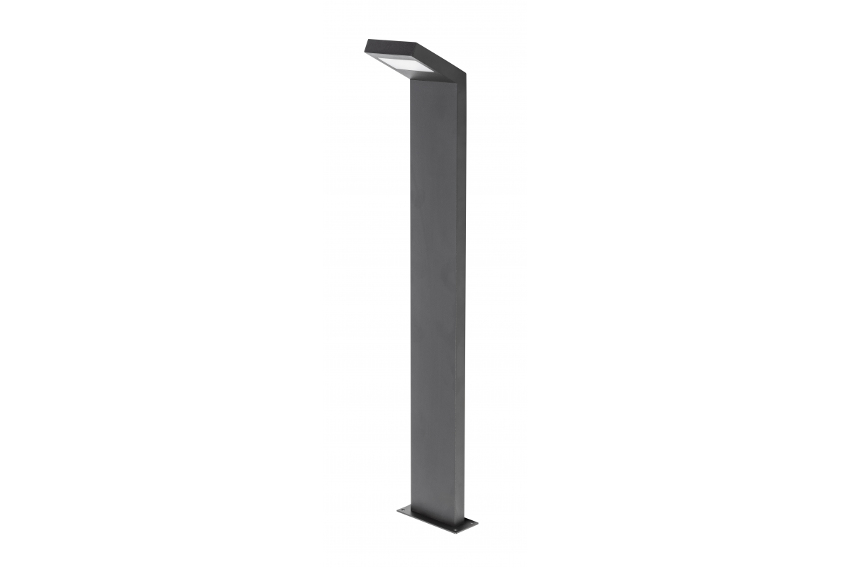 LED garden luminaire LONDON, 10 W, 720 lm, IP54, 4000K, post 780 mm, black