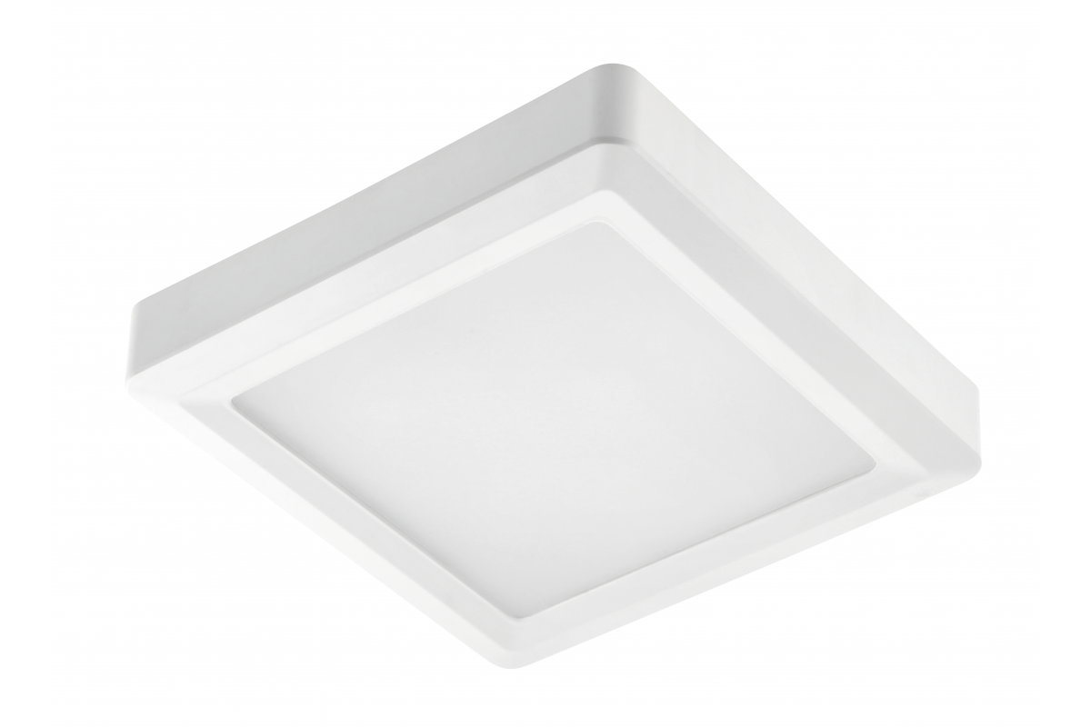 LED luminaire LOUIS, 6 W, 480 lm, 4000K, AC176-264V, IP54, 120°, surface-mounted, square (SAMSUNG LED)