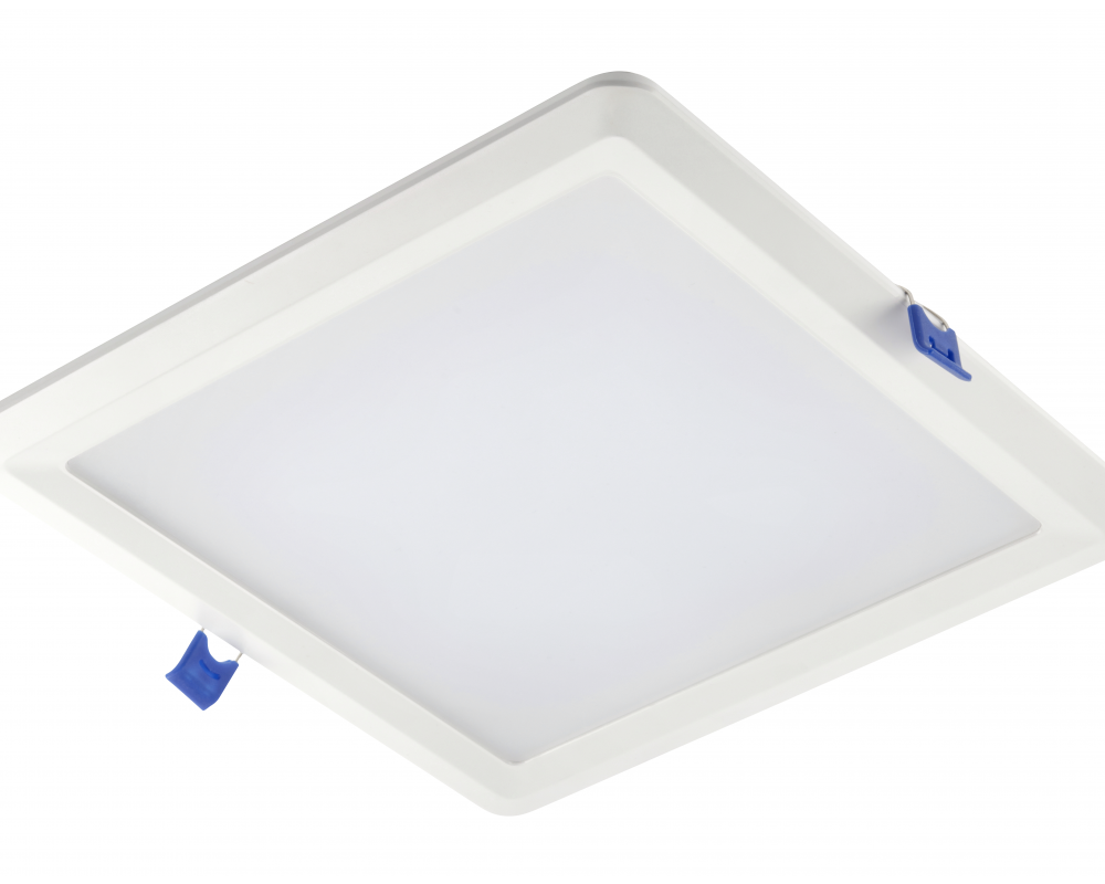 LED luminaire LOUIS, 24 W, 1920 lm, 4000K, AC176-264V, IP54, 120°, recessed, square (SAMSUNG LED)