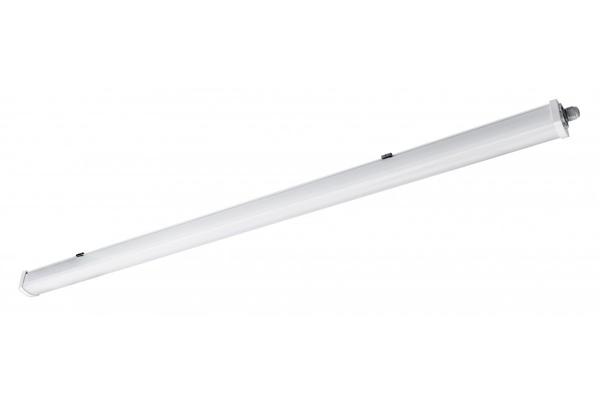 Hermetic LED luminaire LUMIA, 36 W, 3600 lm, 4000 K, AC220-240V, PF>0.9, Ra≥80, IP66, 180°, PC, 120 cm