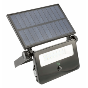 LED solar floodlight with motion sensor LUMOS, 850lm, 6400K, IP65
