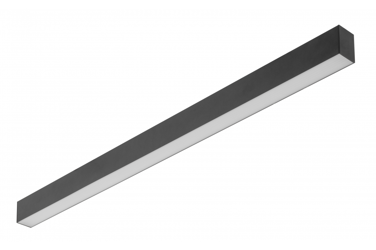LED linear luminaire LUNA, 40 W, 3200 lm, 4000K, IP20, 100°, 120 cm, black