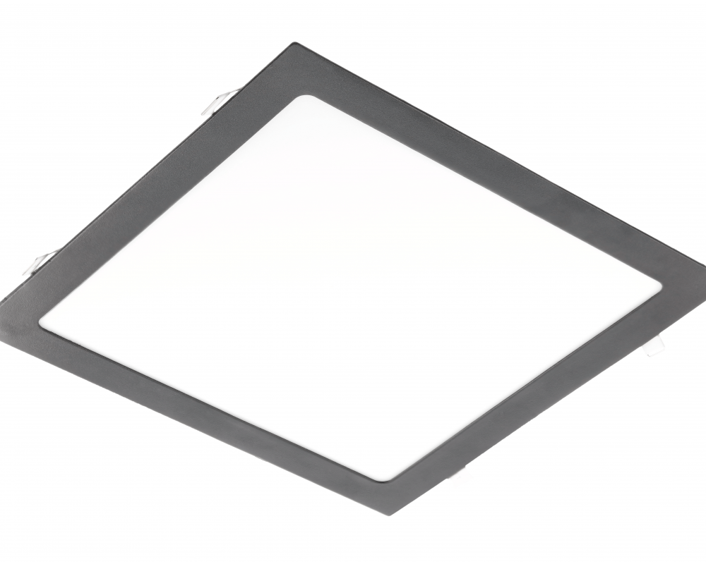 LED luminaire MATIS PLUS, 24 W, 2000 lm, IP20, AC220-240V, 50/60 Hz, 120°, 4000K, recessed, black