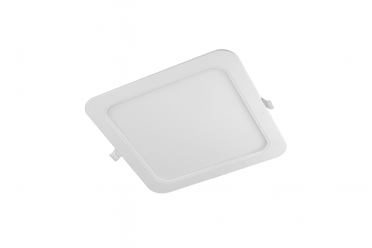 LED luminaire MAXIS, 18 W, 1450 lm, CCT, AC220-240V, IP44, recessed, square, white