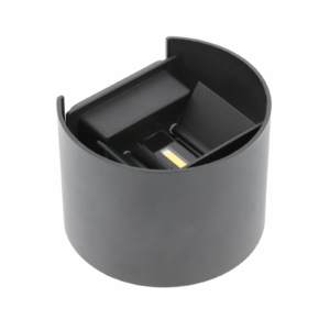 LED wall luminaire MISSOURI-O, 7 W, 540 lm, 4000K, IP54, round, black