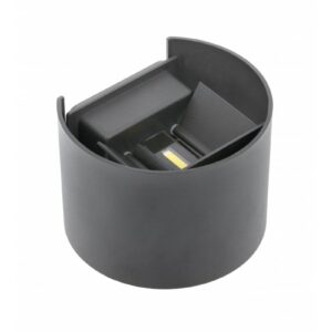 LED wall luminaire MISSOURI-O, 7 W, 540 lm, 4000K, IP54, round, gray