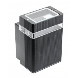 Facade luminaire unidirectional NESSA, GU10, max. 50 W, IP54, square, black