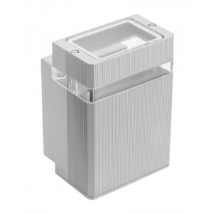 Facade luminaire unidirectional NESSA, GU10, max. 50 W, IP54, square, gray