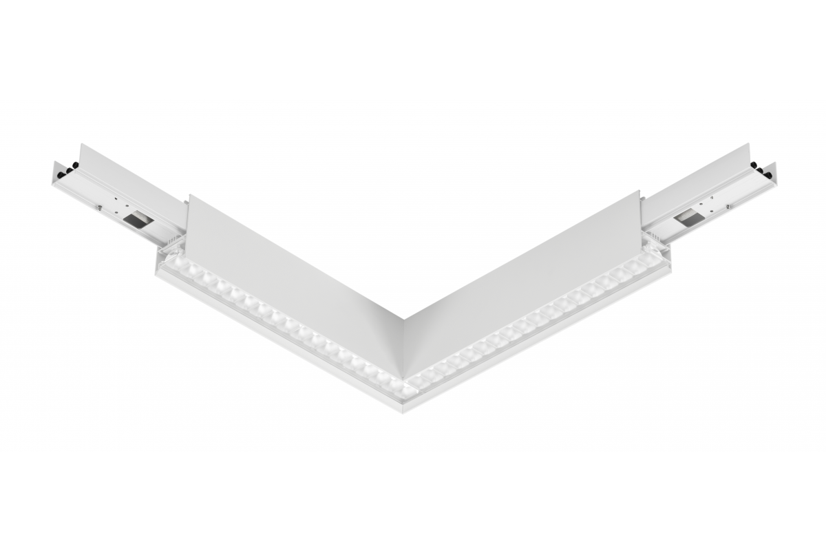 LED linear luminaire OMEGA LINE-L, 30 W, 2700 lm, 4000K, UGR<19, IP20, 60°, IP20, 120 cm, white