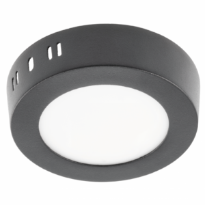 LED luminaire ORIS PLUS, 7 W, 560 lm, IP20, AC220-240V, 120°, 3000K, surface-mounted, black