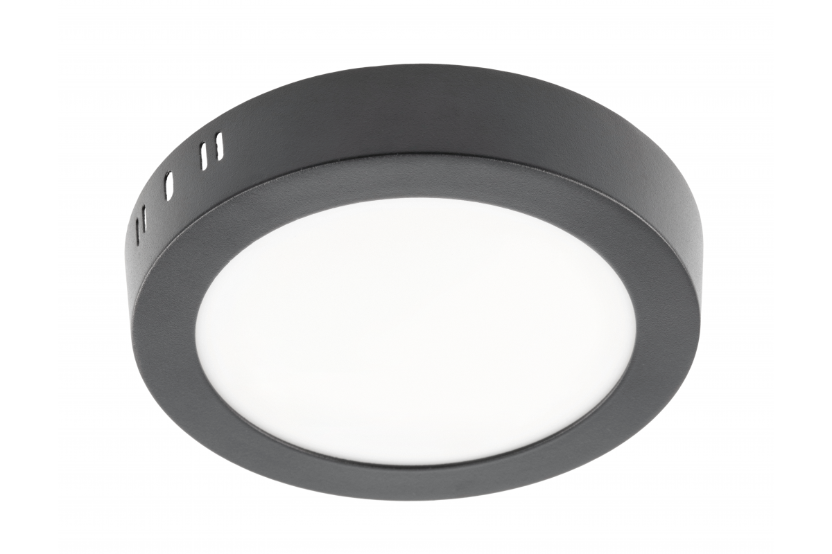 LED luminaire ORIS PLUS, 13 W, 1020 lm, IP20, AC220-240V, 120°, 4000K, surface-mounted, black