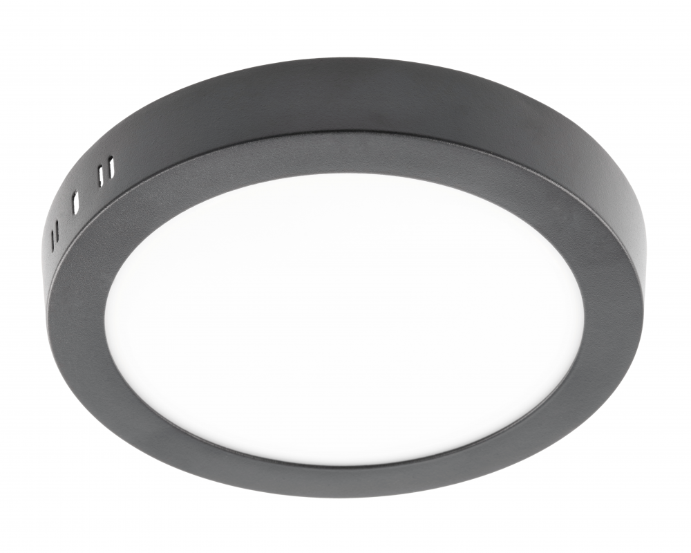 LED luminaire ORIS PLUS, 19 W, 1520 lm, IP20, AC220-240V, 120°, 3000K, surface-mounted, black