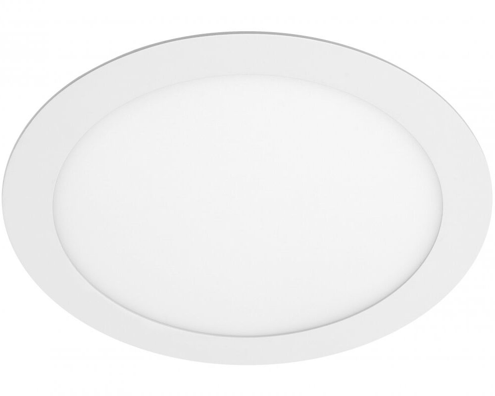 LED luminaire ORIS PLUS, IP44, 24 W, 2000 lm, AC220-240V, 50/60 Hz, 120°, 3000K, recessed, white