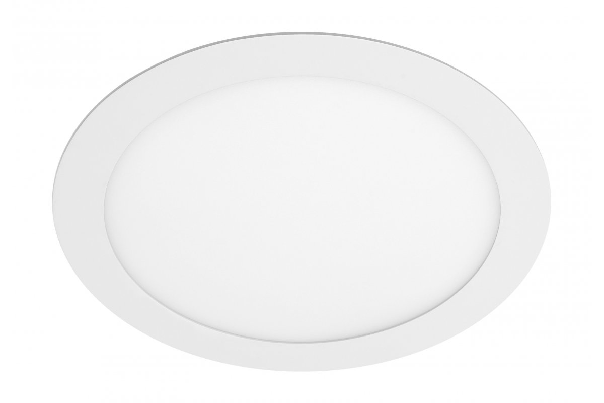 LED luminaire ORIS PLUS, IP44, 24 W, 2000 lm, AC220-240V, 50/60 Hz, 120°, 3000K, recessed, white