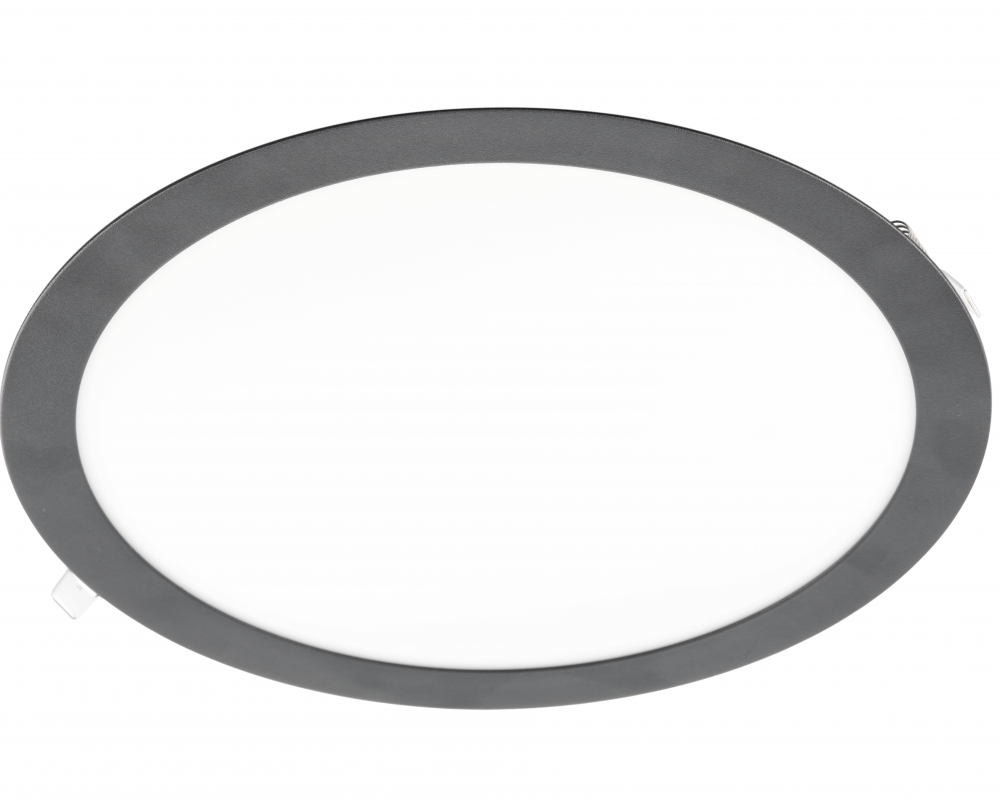 LED luminaire ORIS PLUS, 24 W, 2000 lm, IP20, AC220-240V, 50/60 Hz, 120°, 4000K, recessed, black