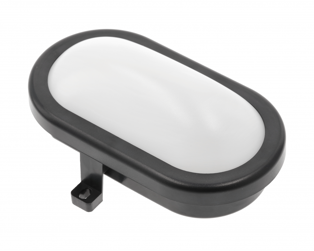 LED luminaire OVALIO, 5 W, 500 lm, IP65, AC175-265V, PF>0.5, RA>80, IP54, black