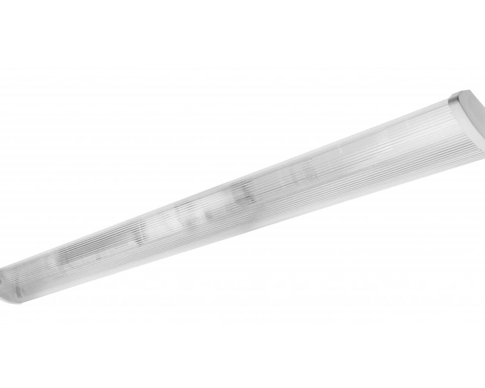 Luminaire Zefir 236, for T8 LED single-sided power supply, G13, 2x120cm, AC220-240V, IP40, ABS/PC (transparent diffuser)