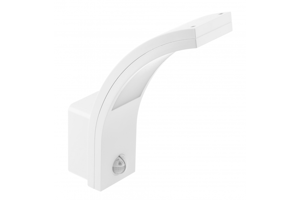 LED facade luminaire PARIS with motion sensor, 10 W, 900 lm, 4000K, IP54, white