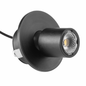 LED luminaire POINT MINI, DC12V, 0.5 W, 40 lm, 4000K, cable mini AMP 2 m, black