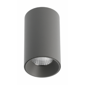 LED ceiling luminaire PRIME, 10 W, 1000 lm, 4000K, IP20, 36°, gray