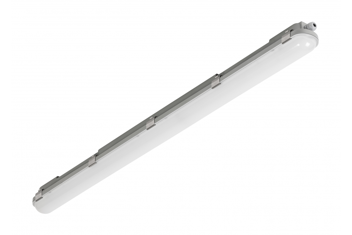 Hermetic LED luminaire REXION, 40 W, 5600 lm, AC220-240V, 50/60 Hz, PF>0.9, RA>80, IP65, 120 cm