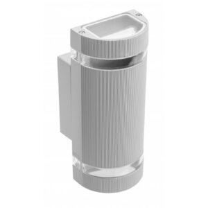 Facade luminaire bidirectional SILVA, 2*GU10, max. 2*50 W, IP54, gray