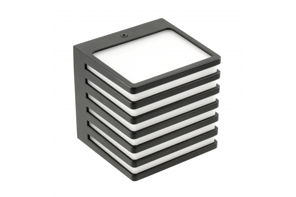 LED facade luminaire SIROLO, 10 W, 1000 lm, IP54, 4000K, black