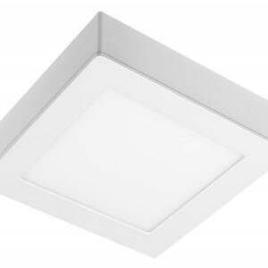 LED luminaire SAMBA, 7 W, 500 lm, 4000K, AC175-250V, 50/60 Hz, PF>0.5, RA>80, IP40, 120°, 2in1, surface-mounted/recessed, square
