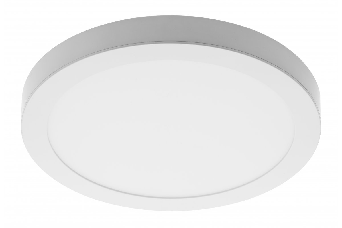 LED luminaire SAMBA, 20 W, 1600 lm, 4000K, AC175-250V, 50/60 Hz, PF>0.5, RA>80, IP40, 120°, 2in1, surface-mounted/recessed, round
