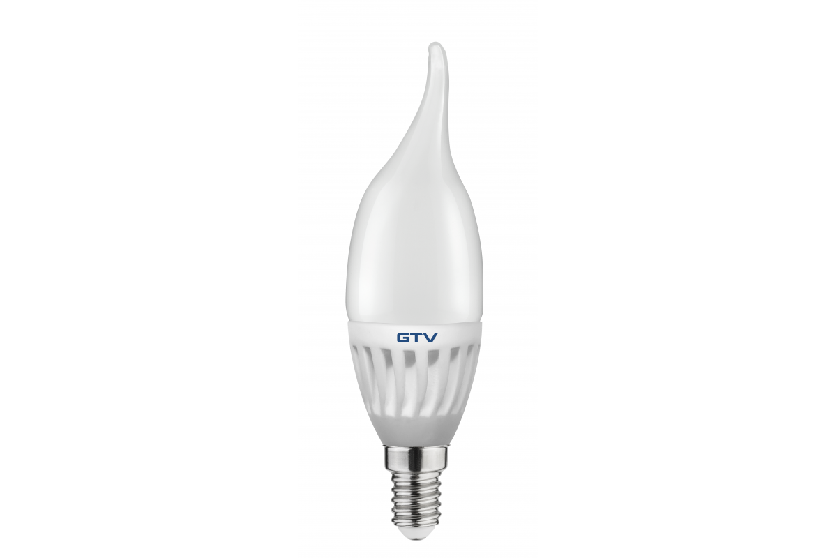 LED Bulb E14, C37L, 10 W, 1000 lm, 3000K, AC180-250V, 160°, CERAMIC
