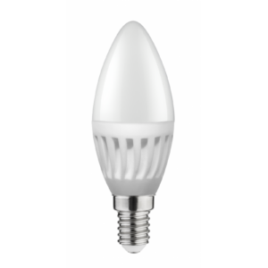 LED Bulb E14, C37, 10 W, 1000 lm, 3000K, AC180-250V, 160°, CERAMIC