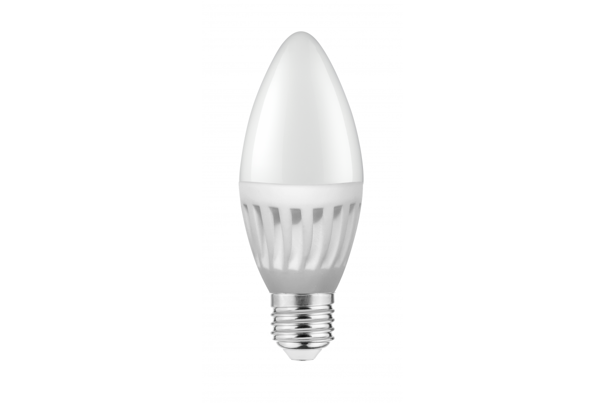 LED Bulb E27, C37, 10 W, 1000 lm, 3000K, AC180-250V, 160°, CERAMIC