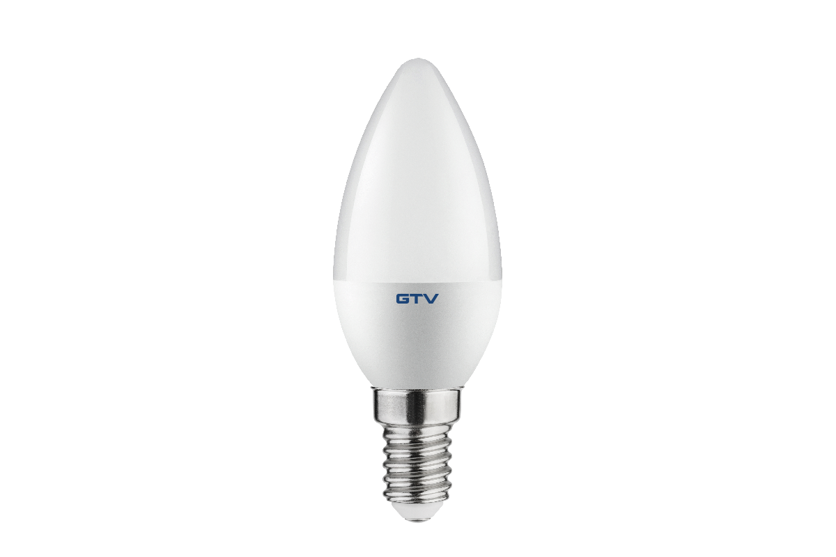 LED Bulb E14, C30, 6 W, 520 lm, 4000K, AC180-250V, 160°