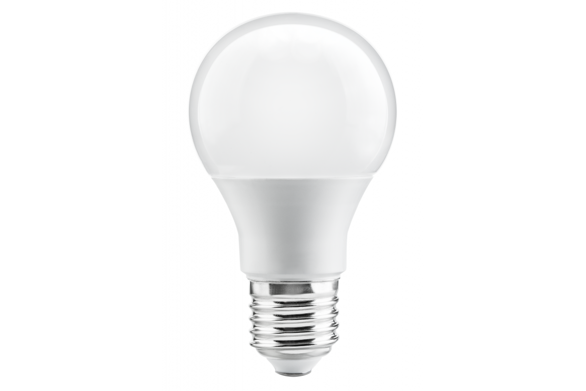 LED Bulb E27, A60, 10 W, 820 lm, 3000K, AC220-240V, 200°, dimmable