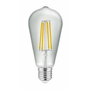 LED Bulb E27, ST64, 6 W, 600 lm, 3000K, AC220-240V, 360°, FILAMENT