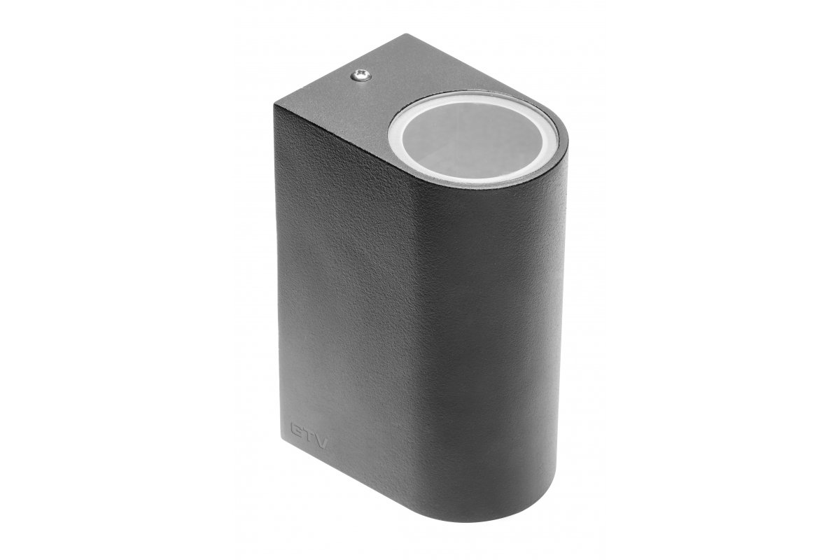 Facade luminaire bidirectional TIAGO, 2*GU10, max. 2*35 W, IP54, black