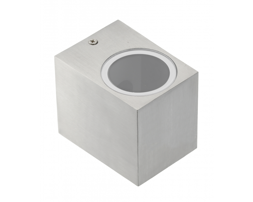 Facade luminaire unidirectional TIAGO, GU10, max. 35 W, IP54, square, stainless steel