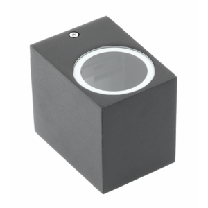 Facade luminaire unidirectional TIAGO, GU10, max. 35 W, IP54, square, black