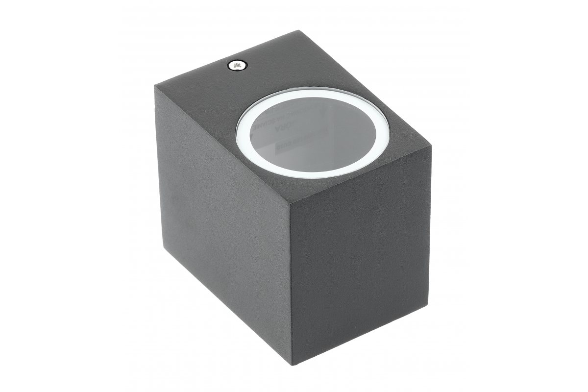Facade luminaire unidirectional TIAGO, GU10, max. 35 W, IP54, square, black