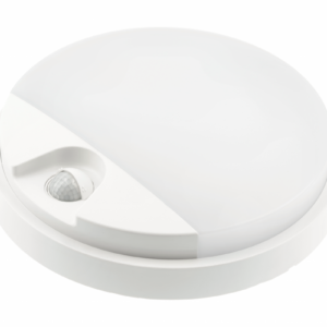 LED luminaire TULON with motion sensor, 15 W, 1350 lm, 4000K, AC220-240V, IP54, round, white