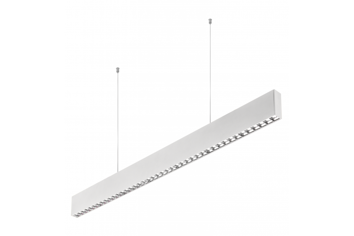 LED linear luminaire VILANA 42 W (30 W+12 W), 3780 lm, 4000K, UGR<19, IP20, 48/120°, 120 cm, white