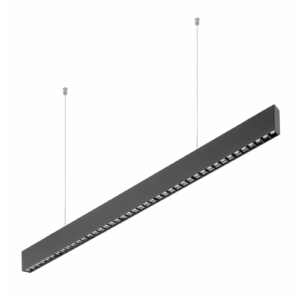 LED linear luminaire VILANA 42 W (30 W+12 W), 3780 lm, 4000K, UGR<19, IP20, 48/120°, 120 cm, black