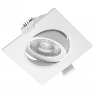 LED spotlight VOLARE, 5 W, 400 lm, 4000K, AC175-250V, PF>0.5, RA>80, IP20, 38°, square