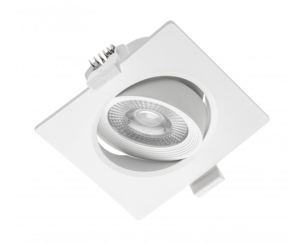 LED spotlight VOLARE, CCT, 7 W, 630 lm, AC220-240V, PF>0.5, RA>80, IP20, 38°, square