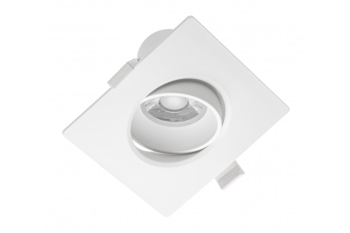 LED spotlight VOLARE, 10 W, 800 lm, 4000K, AC175-250V, PF>0.5, RA>80, IP20, 38°, square