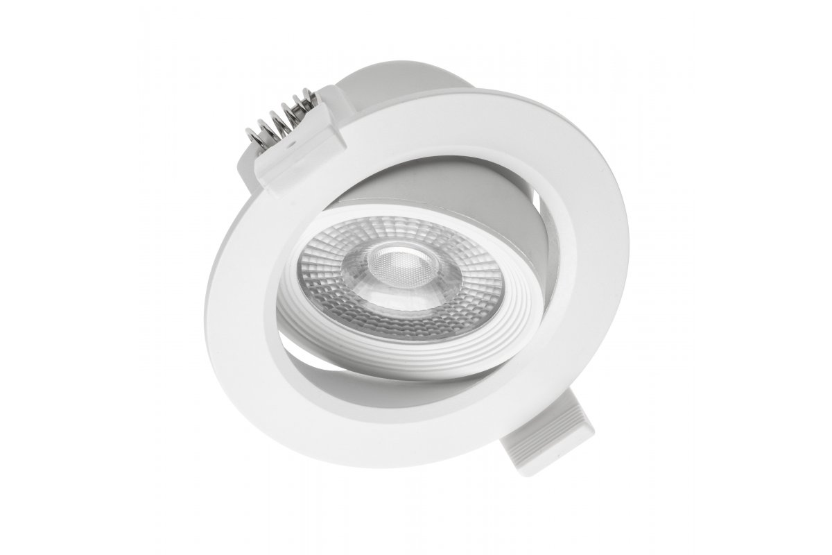 LED spotlight VOLARE, 5 W, 400 lm, 4000K, AC175-250V, PF>0.5, RA>80, IP20, 38°, round