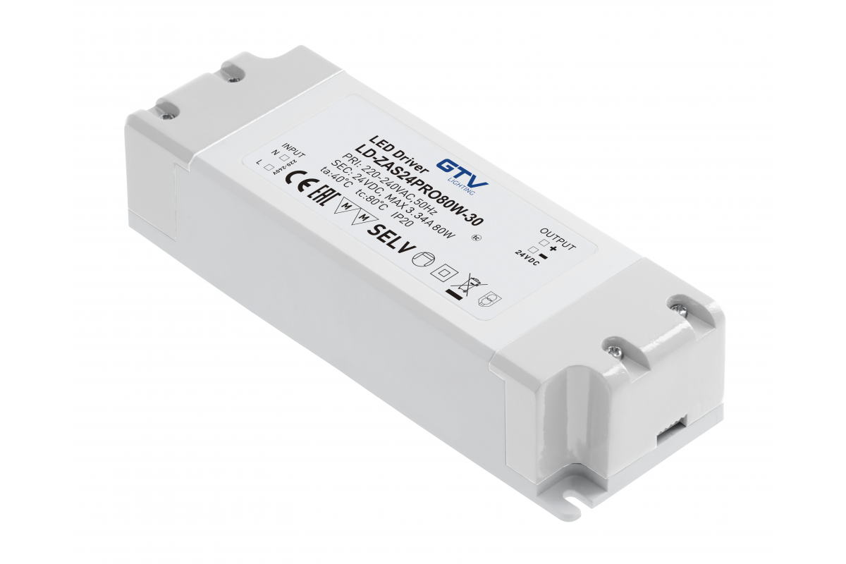 Power supply PRO, DC24V, 80 W, input AC220-240V, IP20